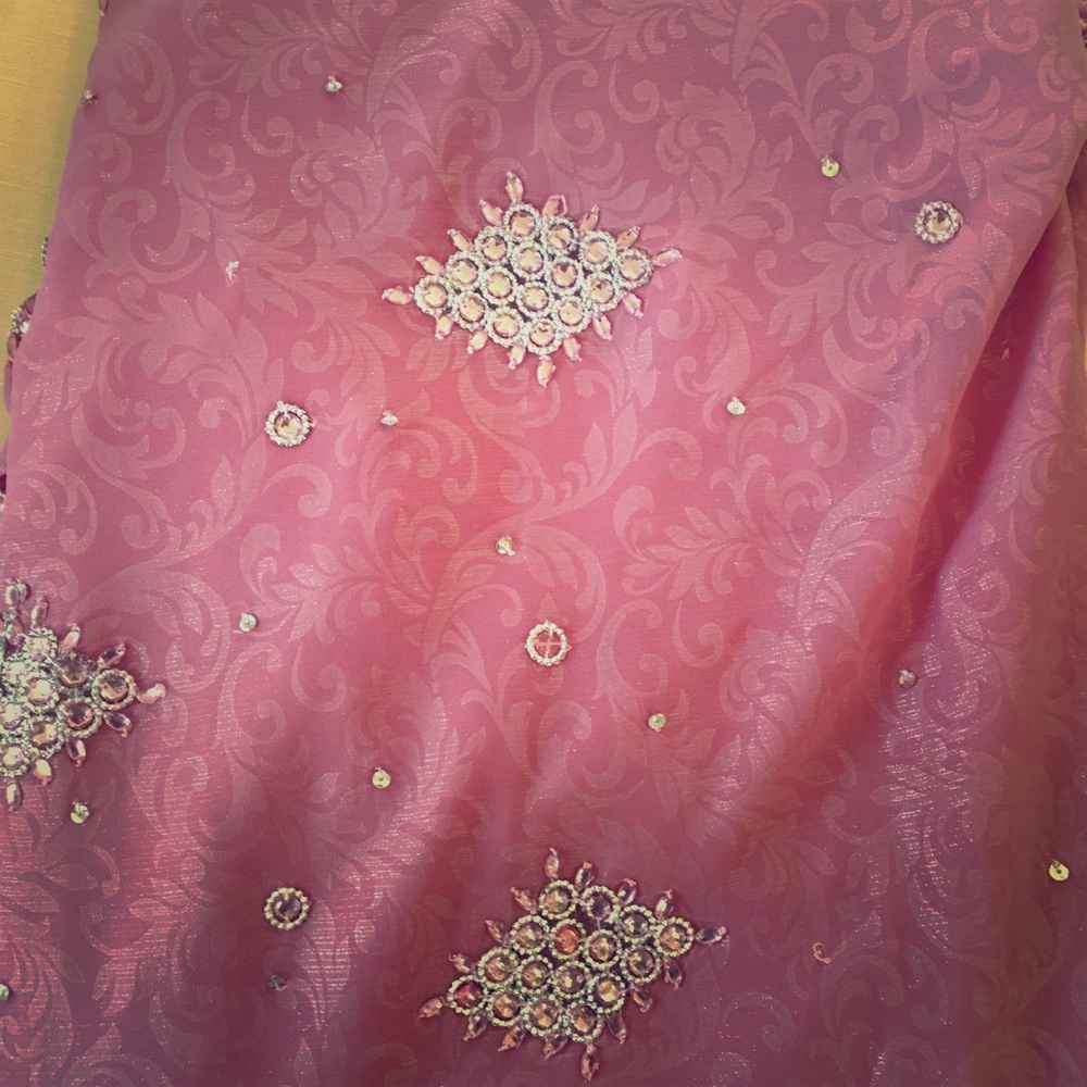 Gorgeous pink sari fabric